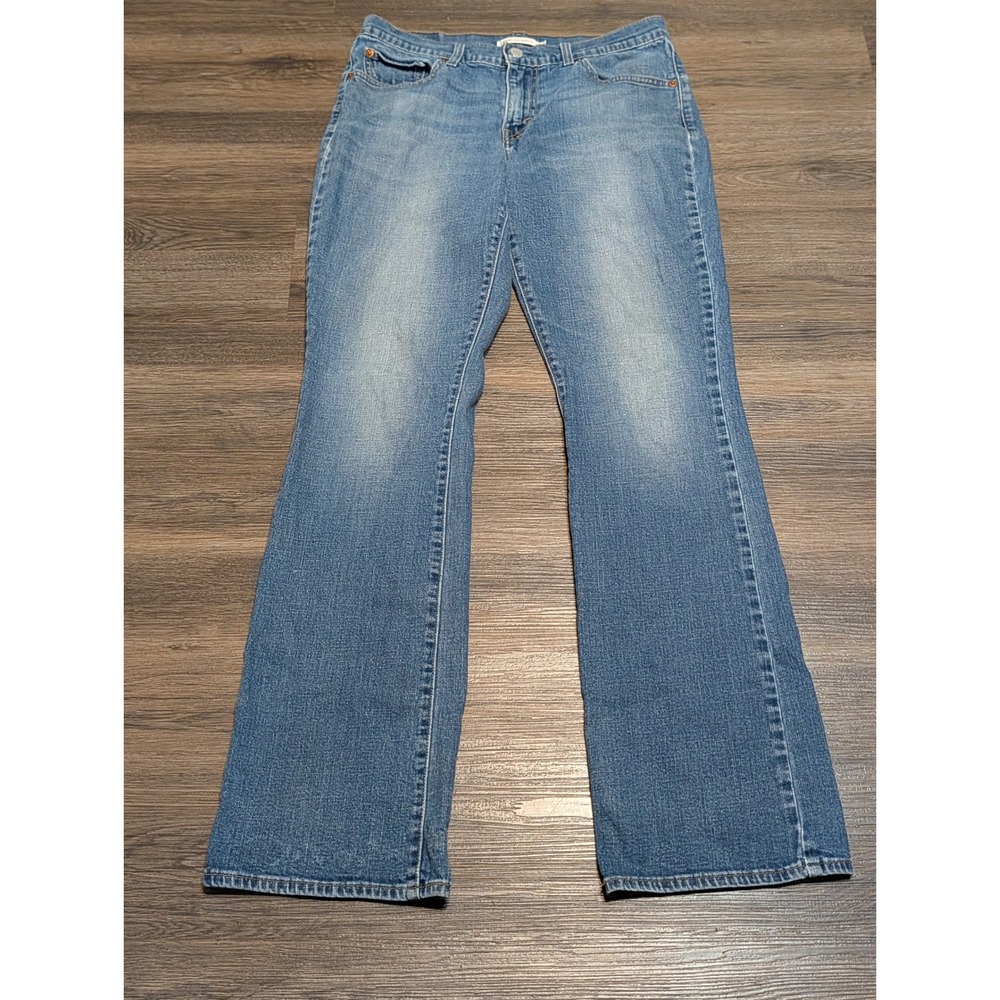 Levis 415 Relaxed Bootcut Jeans Womens 28 Blue Medium Wash Mid Rise Denim